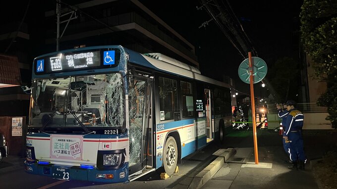千葉・船橋で路線バスの単独事故　乗客5人が腰などの痛みを訴え病院に搬送|TBS NEWS DIG