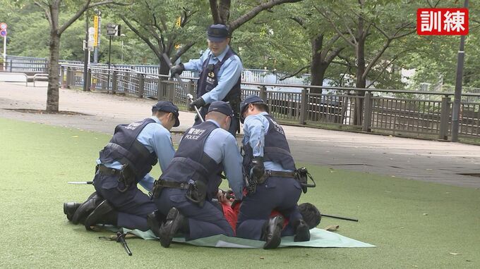 トクリュウが強盗を準備しているのを発見したことを想定した対応訓練を東京・品川区で実施　相次ぐ強盗予備の摘発受けて　警視庁|TBS NEWS DIG