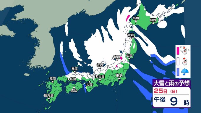 【 今後の大雪は？ 】26日朝までに東北・北陸で70cmの降雪予想　29～30日も再び北～東日本の日本海側中心に大雪の恐れ【30日午後3時までの雪シミュレーション・24日午前11時更新】　|　新潟のニュース・天気｜BSN NEWS｜BSN新潟放送