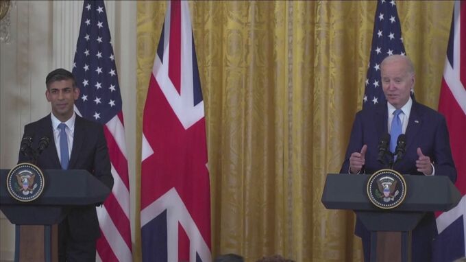 アメリカ・イギリスが「大西洋宣言」発表　AIや重要鉱物などで幅広い協力強化　中国・ロシアへの対抗姿勢強調|TBS NEWS DIG