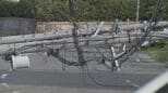 大型トラックが電柱に衝突 はずみで複数の電柱倒れる 最大3600戸以上が一時停電に 信号機も一時機能せず警察が交通整理 愛知・豊明市|TBS NEWS DIG