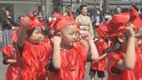15棟を焼く火災があった臼杵市で「赤猫まつり」 子どもたちが踊りで復興の募金呼びかけ 大分 | 大分のニュース|OBS NEWS|大分放送