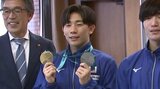 体操の南一輝選手が世界選手権の金・銀メダル胸に岩手・滝沢市に凱旋 パリ五輪での活躍も誓う|TBS NEWS DIG