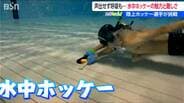 プールの底でホッケー!?声が届かない水中でどう連携？小学生から大人まで夢中になる『水中ホッケー』を記者が体験　新潟・長岡市　|　新潟のニュース・天気｜BSN NEWS｜BSN新潟放送