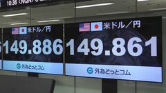 一時1ドル=149円台まで円高進む　東京23区･CPIの伸び拡大受け　日経平均株価は一時300円超↓| TBS CROSS DIG with Bloomberg