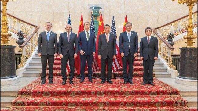 【速報】貿易問題めぐる米中閣僚級協議2日目はじまる　レアアースや半導体の輸出規制について協議か|TBS NEWS DIG