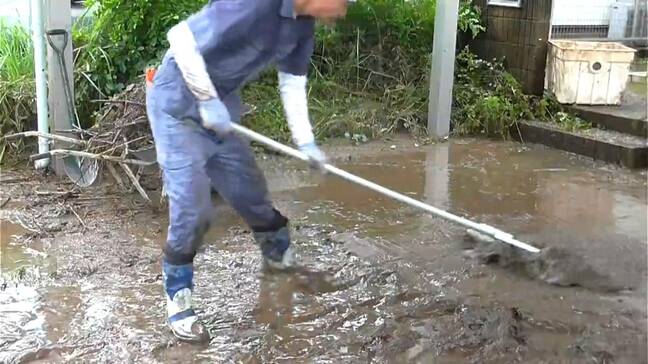 鹿児島市内の和田川が氾濫 土砂の片づけに追われる 過去にも氾濫|TBS NEWS DIG