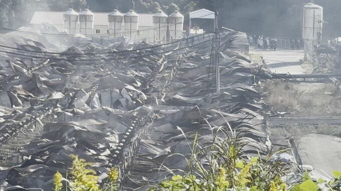 「豚の悲鳴が聞こえていた、そのうち声も鳴き止んで…」約4000頭飼育の養豚場で大規模火災　“高圧洗浄機”から出火の可能性も…焼け跡からは2人の遺体発見　不明2人のうち1人は初期消火か|TBS NEWS DIG