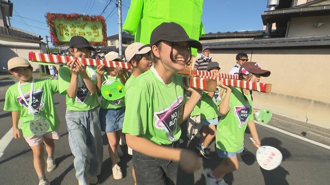 湯島天満宮信濃分社の例大祭　子どもみこしが練り歩き　|　SBC NEWS | 長野のニュース | SBC信越放送