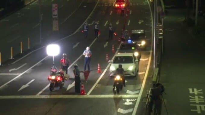 酒酔い運転の「数値基準」導入を受け大規模飲酒検問　酒気帯び運転で2人摘発|TBS NEWS DIG