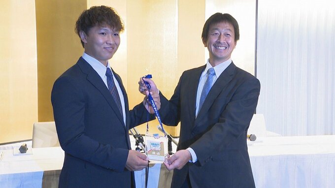 中日育成4位指名の川上理偉が仮契約　「戸郷投手と対戦したい」活躍誓う　|　大分のニュース｜OBS NEWS｜大分放送