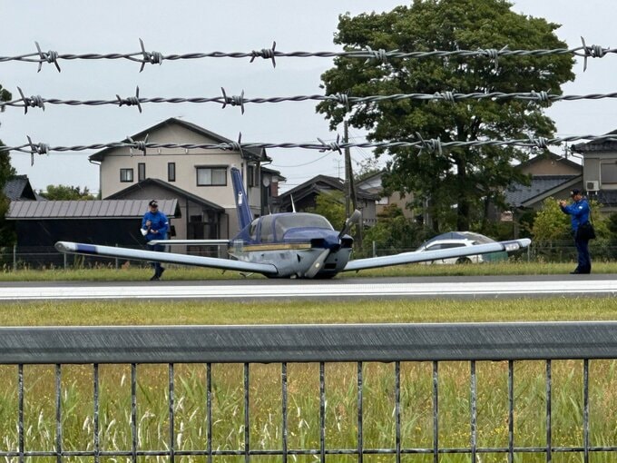 80代男性が操縦の小型プロペラ機 福井空港に胴体着陸 運輸安全委員会が調査開始　|　石川県のニュース｜MRO北陸放送