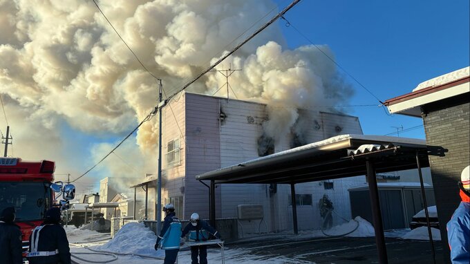 【速報】北海道音更町で住宅火災　消防が消火活動中　住人と連絡取れず、警察が安否確認急ぐ|TBS NEWS DIG