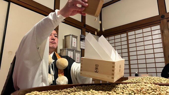 日光山輪王寺で「節分会」準備始まる　来月の節分会に向け福豆300キロ用意|TBS NEWS DIG