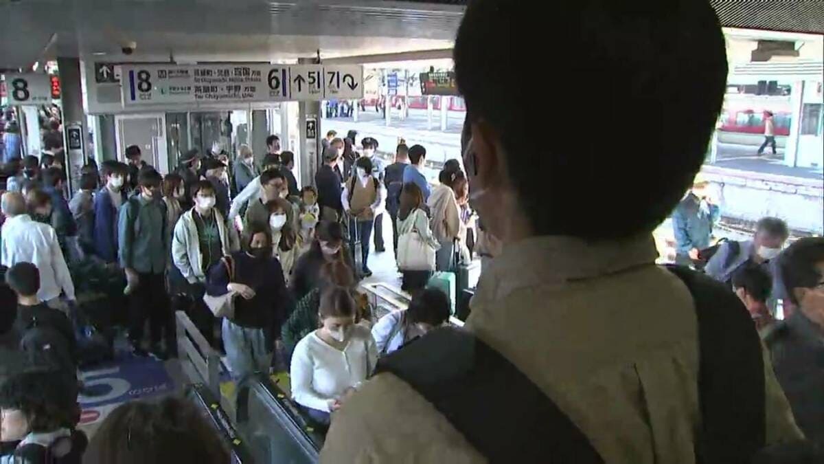 立って来ました。座れなかったです」3日GW後半5連休スタート JRなど