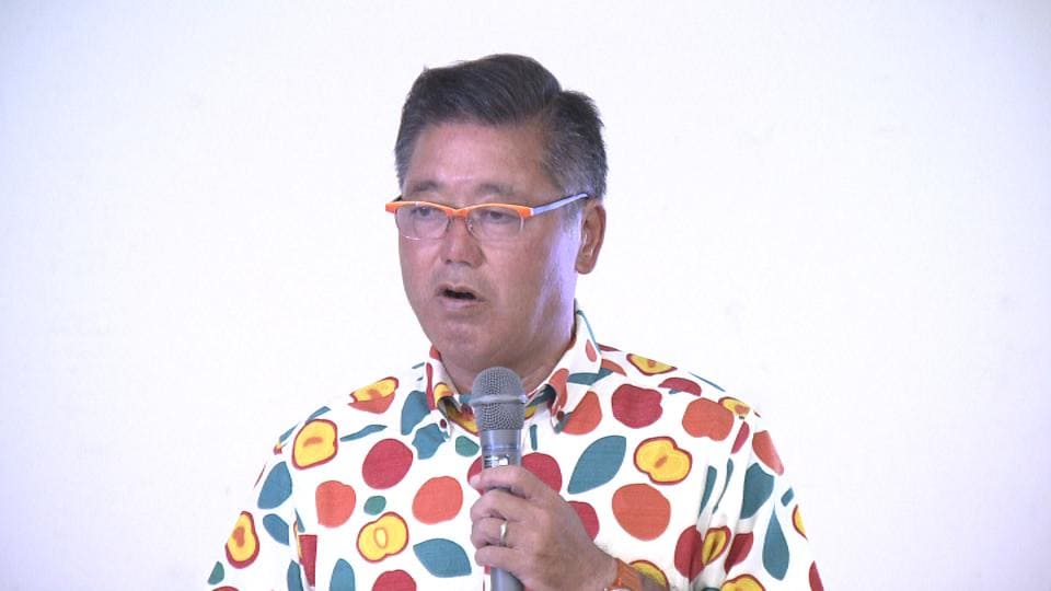 下地幹郎氏 沖縄県知事選挙に向け政策発表