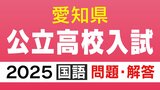 愛知県公立高校入試2025「国語」の試験問題・解答 「亀の動きはかんまん」正しいものを選べ→①閑・緩・幹・慣 ②漫・満・万・慢 など全問掲載|TBS NEWS DIG