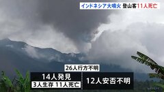 インドネシア火山噴火　登山客11人の死亡確認　ほかに12人安否不明| TBS CROSS DIG with Bloomberg