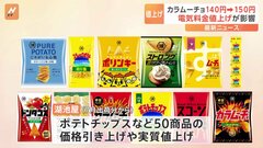 「カラムーチョ」10円アップ…湖池屋が50商品を実質値上げへ　エネルギー価格上昇の影響| TBS CROSS DIG with Bloomberg