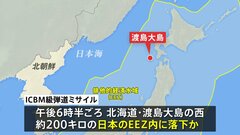 北朝鮮がICBM級弾道ミサイル1発発射、日本のEEZ内に落下| TBS CROSS DIG with Bloomberg