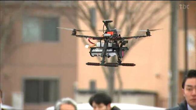 "ドローン”でクマよけスプレー噴射 市街地出没のクマ対策へ市が全国初の活用協定 宮城・石巻市|TBS NEWS DIG