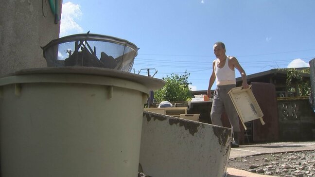 「今回はひどかった」台風１０号で浸水した住宅　暑さ戻る中　住民が撤去や復旧作業　大分|TBS NEWS DIG