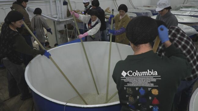 酒造会社で日本酒の仕込み作業を体験　参加者が酒造りの工程学ぶ　岩手・釜石市|TBS NEWS DIG