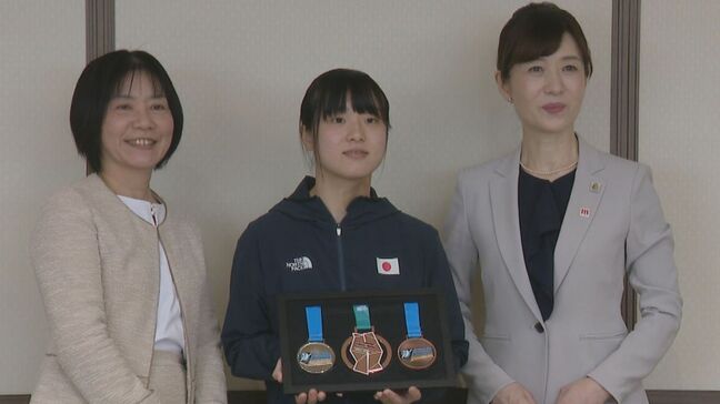「緊張したがよい結果を残せてよかった」パラクライミングWC銅メダリストの高校生が副知事を表敬訪問|TBS NEWS DIG