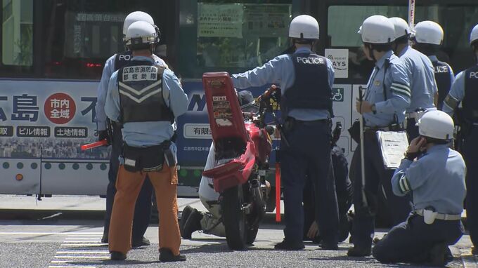 バイクが路線バスに衝突　バイクの男性2人がケガ　広島市　|　RCC NEWS | 広島ニュース | RCC中国放送