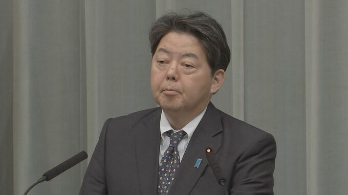 林官房長官「警戒監視に全力挙げる」 北朝鮮による新型地対艦ミサイル発射実験の発表に