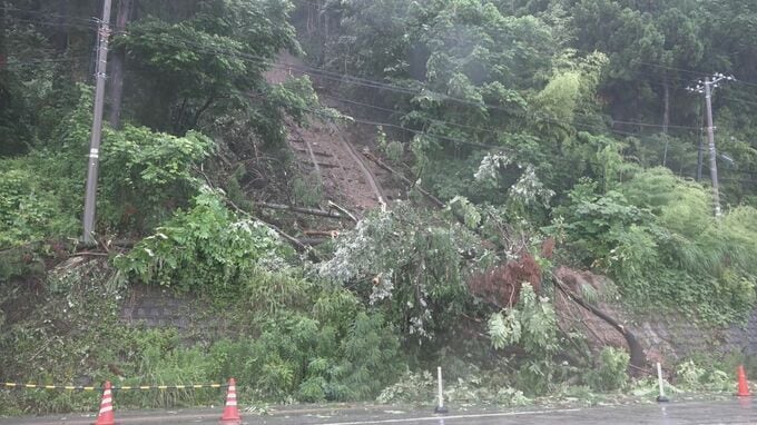 佐渡では土砂崩れ　土砂災害や低い土地の浸水、河川の増水に注意・警戒を　新潟県|TBS NEWS DIG