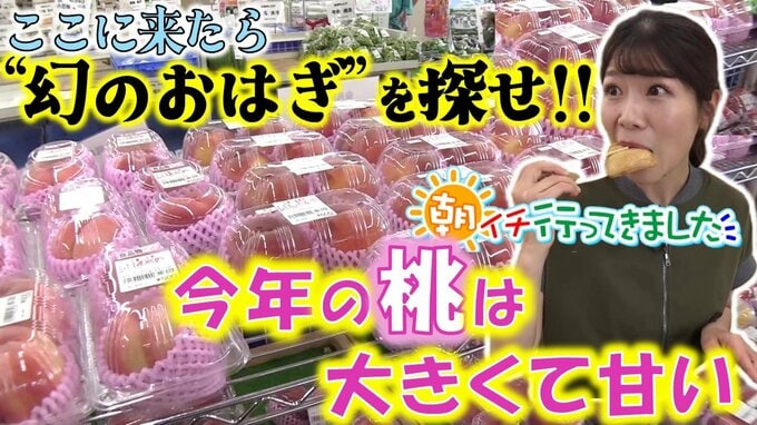 いまが旬の『桃』がどっさり!!今年は大きくて甘い　土日限定販売“幻のおはぎ”を探せ！青森・平川市の産直施設【わっち!!朝イチ行ってきました】|TBS NEWS DIG