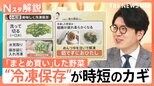 二度見するほど野菜が安い!「まとめ買い」後のひと手間で時短に!冷凍保存のススメ【Nスタ解説】|TBS NEWS DIG