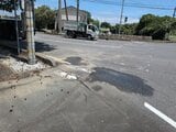 【速報】大型トラック横転→積み荷“電柱4本”道路に散乱 片側交互通行に 山口・宇部 | 山口のニュース・天気・防災|tys NEWS|tysテレビ山口