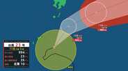【台風23号(ナクリー)】発達しながら南大東島の北海上を北上する見込み 11日夜遅くにかけ、大東島地方て最大風速15m予想 【雨と風のシミュレーション】 | 富山のニュース|天気・防災|チューリップテレビ
