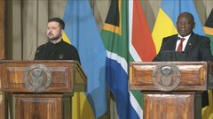 ゼレンスキー大統領「憲法違反には合意しない」 領土の譲歩に反発　首都へのミサイル攻撃で南アフリカ訪問を短縮し帰国| TBS CROSS DIG with Bloomberg