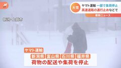 ヤマトが新潟、富山、石川、福井で配送・集荷停止　今季最強寒波による大雪で物流にも影響が発生| TBS CROSS DIG with Bloomberg