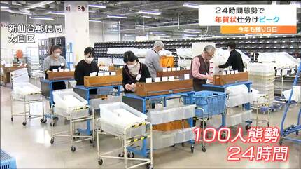※年内発送不可※ ピン様 1年に1度込められた思いをしっかりとお届け」年賀状の仕分け作業ピーク