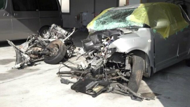 14歳から19歳の男女4人が乗った乗用車が横転 縁石に衝突か 女子中学生が重体 愛媛・松山市|TBS NEWS DIG