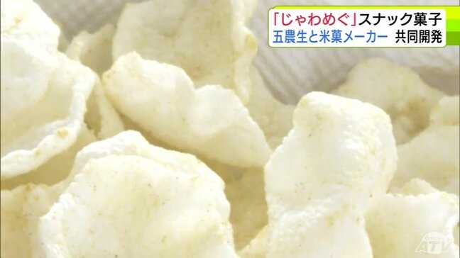 生徒が作ったコメと県産ニンニクを使って“じゃわめぐ”味に 五所川原農林高校と新潟県の米菓メーカーが「スナック菓子」を共同開発|TBS NEWS DIG