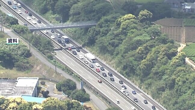 お盆の高速道路渋滞予想 ピークは下り8月8日～9日、上り14日 前年より渋滞回数は増加見込み＝NEXCO中日本|TBS NEWS DIG