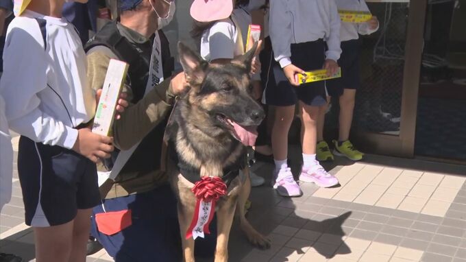 「詐欺被害にあワンでね！」園児と警察犬が呼びかけ　|　BSSニュース | BSS山陰放送
