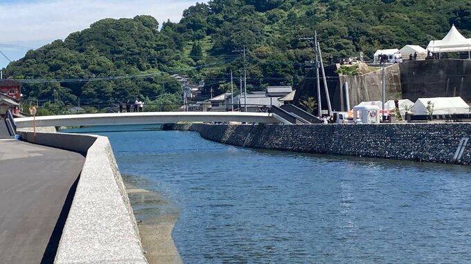 2017年の台風18号で大きな被害 津久見川の改修工事の竣工式　|　大分のニュース｜OBS NEWS｜大分放送