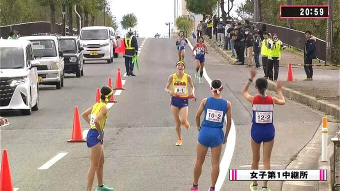 山形県高校駅伝2023 女子 第一中継所通過順位|TBS NEWS DIG