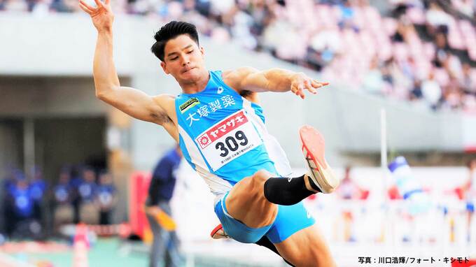 男子走幅跳 東京五輪代表の津波響樹が8m15で2位、二刀流・泉谷駿介は3位、橋岡優輝は5位【陸上セイコーGGP】|TBS NEWS DIG