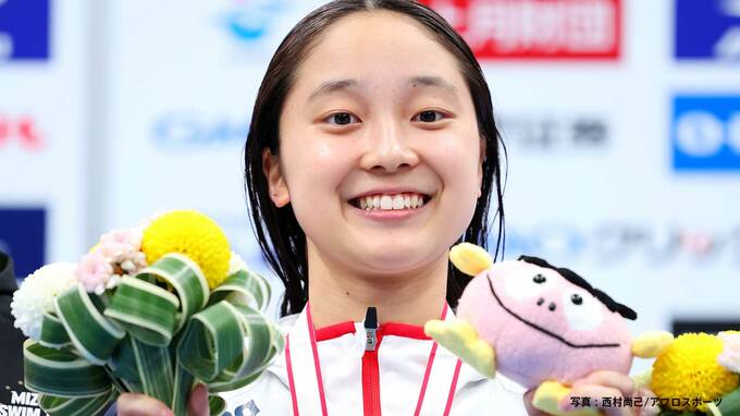 16歳・成田実生が大会3冠 飛躍の2023年は「繋」ぐ一年　200平は“Wワタナベ”がＶ【競泳ジャパンオープン】|TBS NEWS DIG