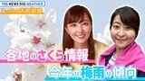 【お天気ライブ】まだ間に合う?各地のさくら情報! /三か月予報で読み解く!今年の梅雨の傾向【まったり天気部屋】|TBS NEWS DIG