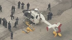 医療用ヘリコプター転覆事故 引き揚げ作業を開始 患者や医師ら3人死亡 長崎・壱岐沖|TBS NEWS DIG