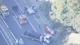 山陽道で多重事故　車両 計10台関係か　けが人10人以上　西条IC～高屋JCT（上り）通行止めは解除　広島|TBS NEWS DIG