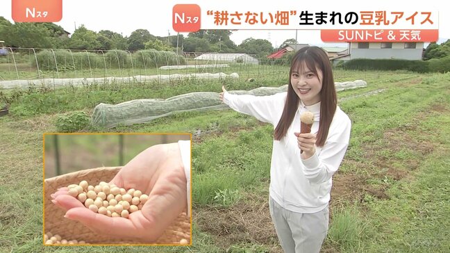 畑なのに“耕さない”? 地球に優しい「不耕起栽培」実践の農園を取材 二酸化炭素を土の中に留める効果 収穫された大豆でアイス製造も【SUNトピ】|TBS NEWS DIG
